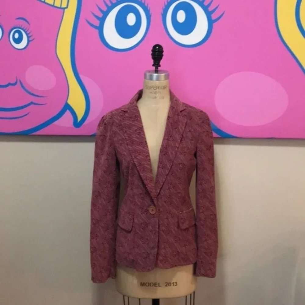 Marc Jacobs Mauve Corduroy Blazer Jacket